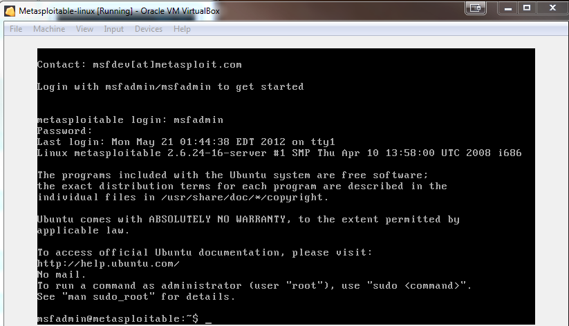 Exploiting Metasploitable Linux With Metasploit Console Connor